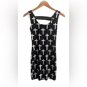 Auditions: Black Dress with White Crosses